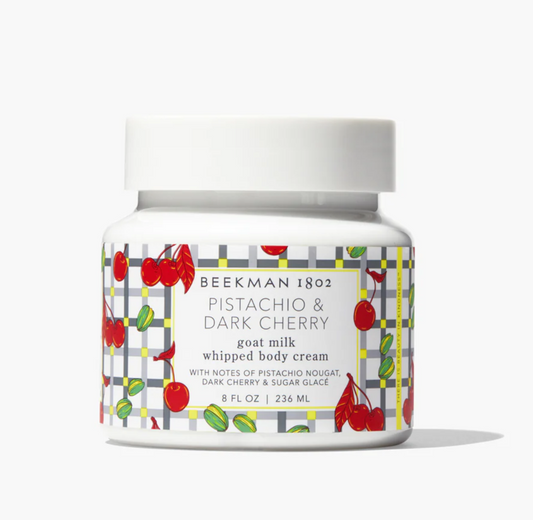 Pistachio & Dark Cherry Whipped Body Cream