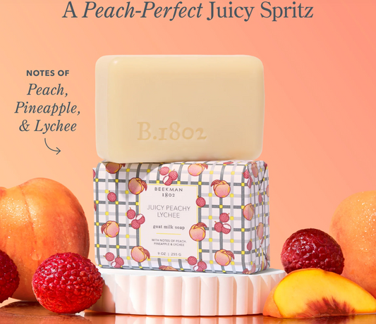 Juicy Peach Lychee Beekman Bar Soap