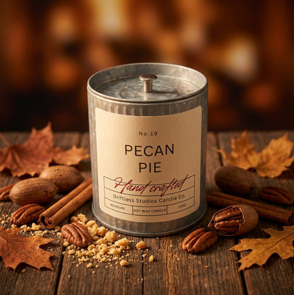 Pecan Pie Tin Farmhouse Fall Candle