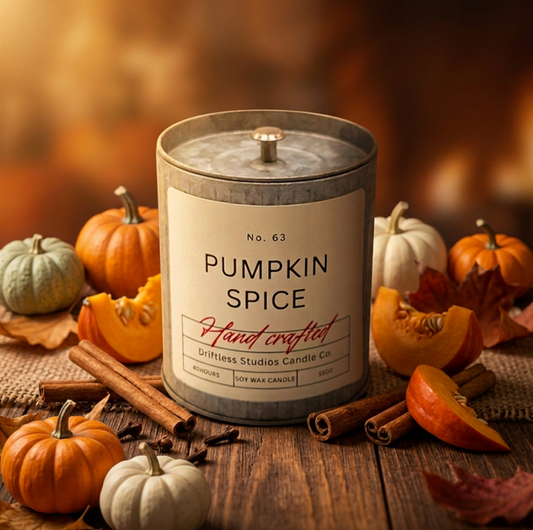 Pumpkin Spice Tin Fall Candle