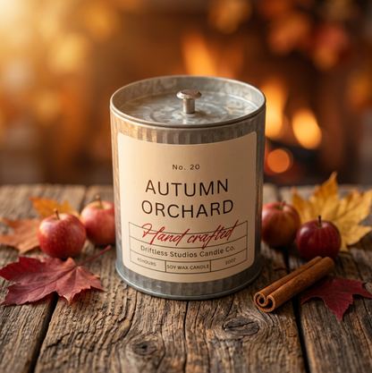 Autumn Orchard Tin Fall Farmhouse Candle