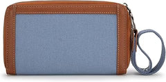 Wrangler Logo Wallet/Wristlet in Jean