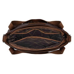 Wrangler "W" Stitch Fringe Two Tone Tote/Crossbody