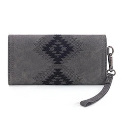 Wrangler Aztec Embroidered Wallet/Wristlet