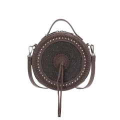 Wrangler Tooled Collection Canteen Bag/Crossbody in Coffee
