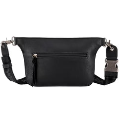 Wrangler Fringe Fanny Pack Belt Bag Sling Bag - Black