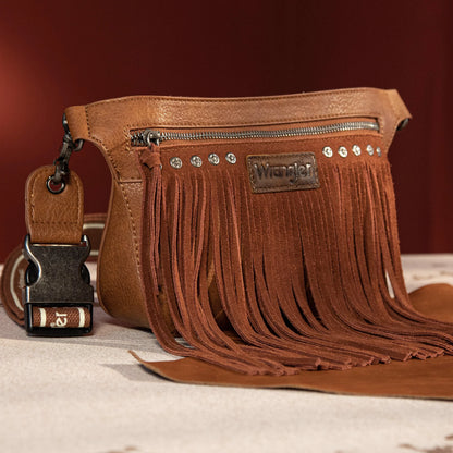 Wrangler Fringe Fanny Pack Belt Bag Sling Bag