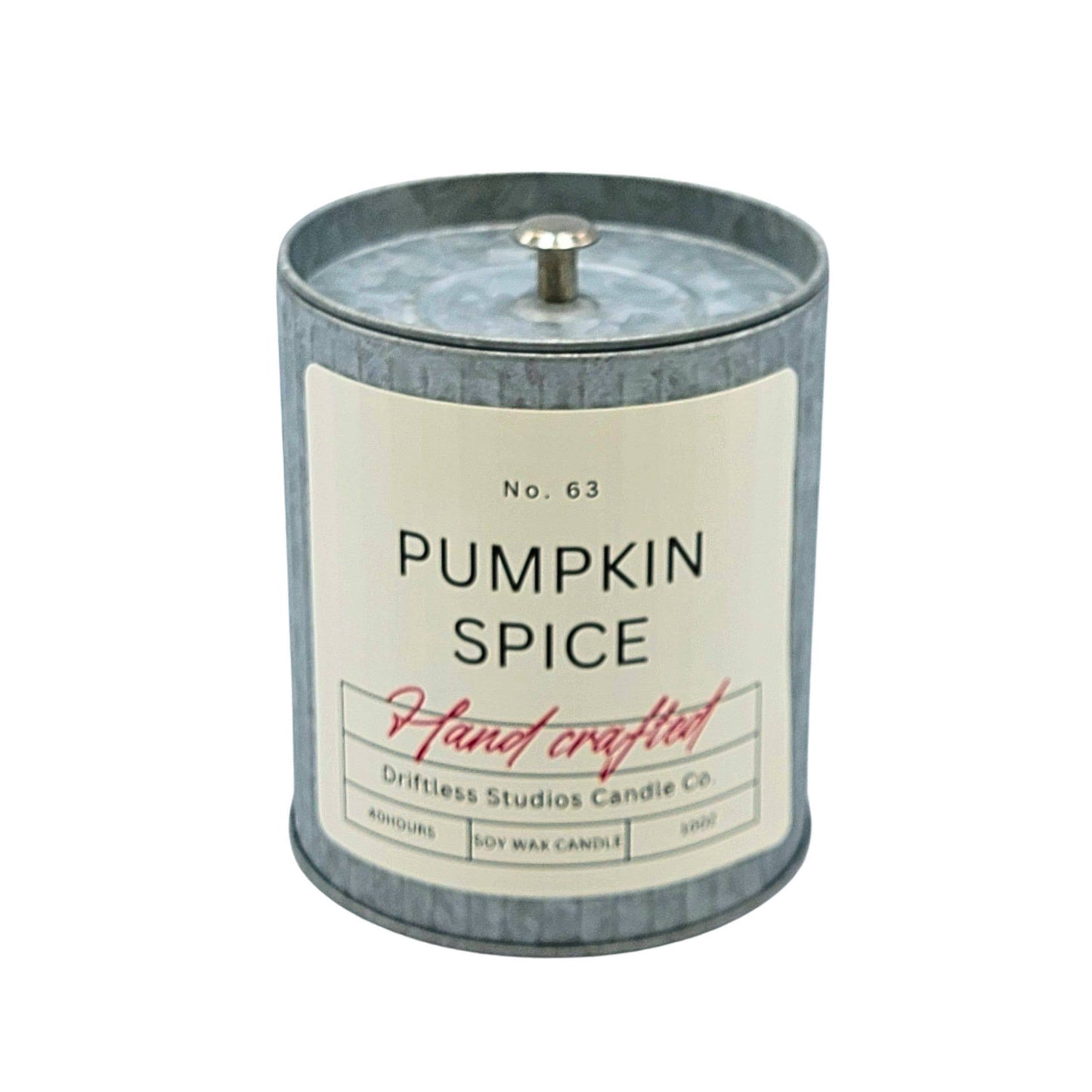 Pumpkin Spice Tin Fall Candle