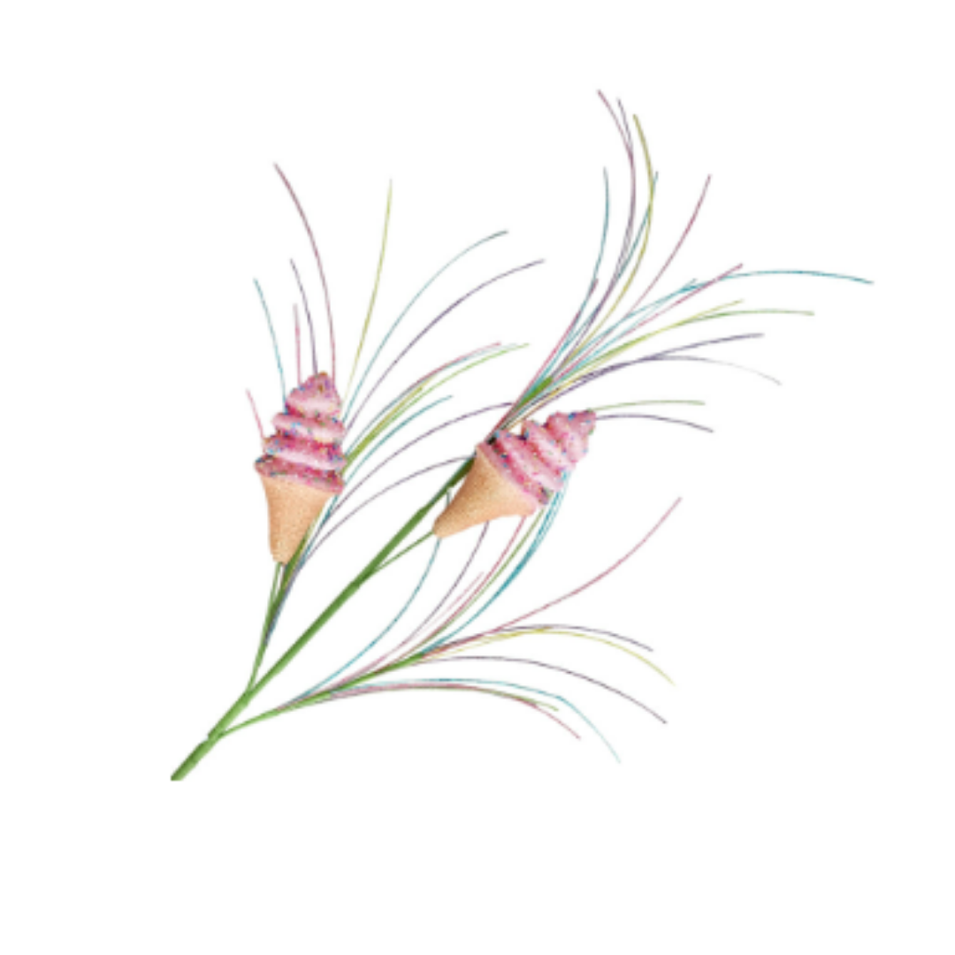 Pink Ice Cream Spray 30.5"