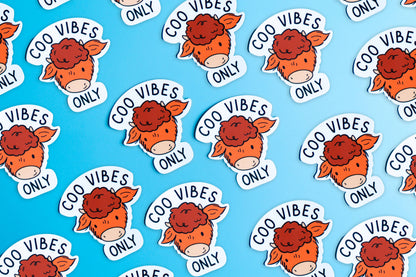 Coo Vibes Only | Matte Vinyl Sticker
