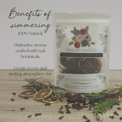 Be Northern Simmer Pot Mix, Natural Wooded Citrus Aroma