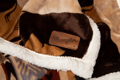 Wrangler® Buffalo Southwestern Plush Sherpa Throw