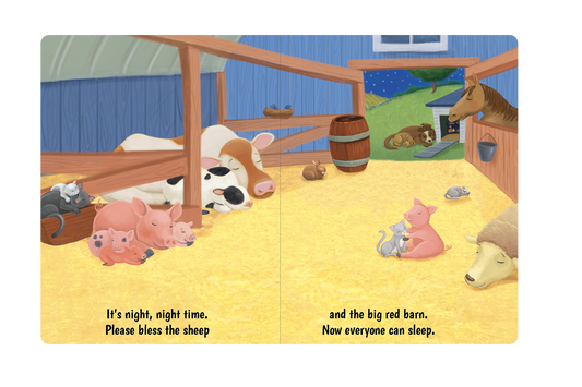Night, Night Farm- Children's Padded Board Book