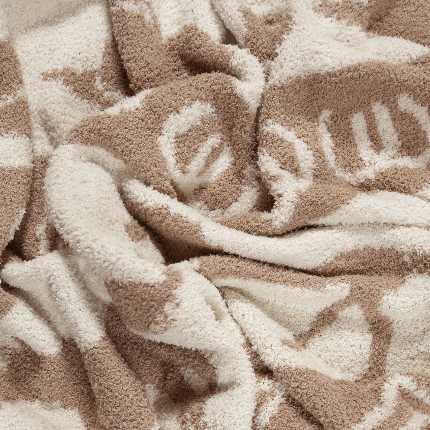 Wrangler Tan Rodeo Stretchy Throw Blanket