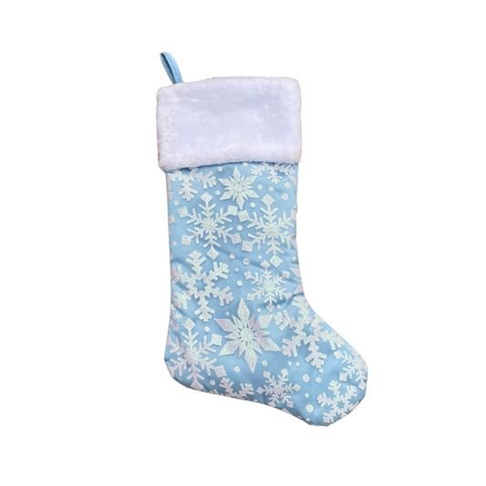 Blue Glitter Stocking