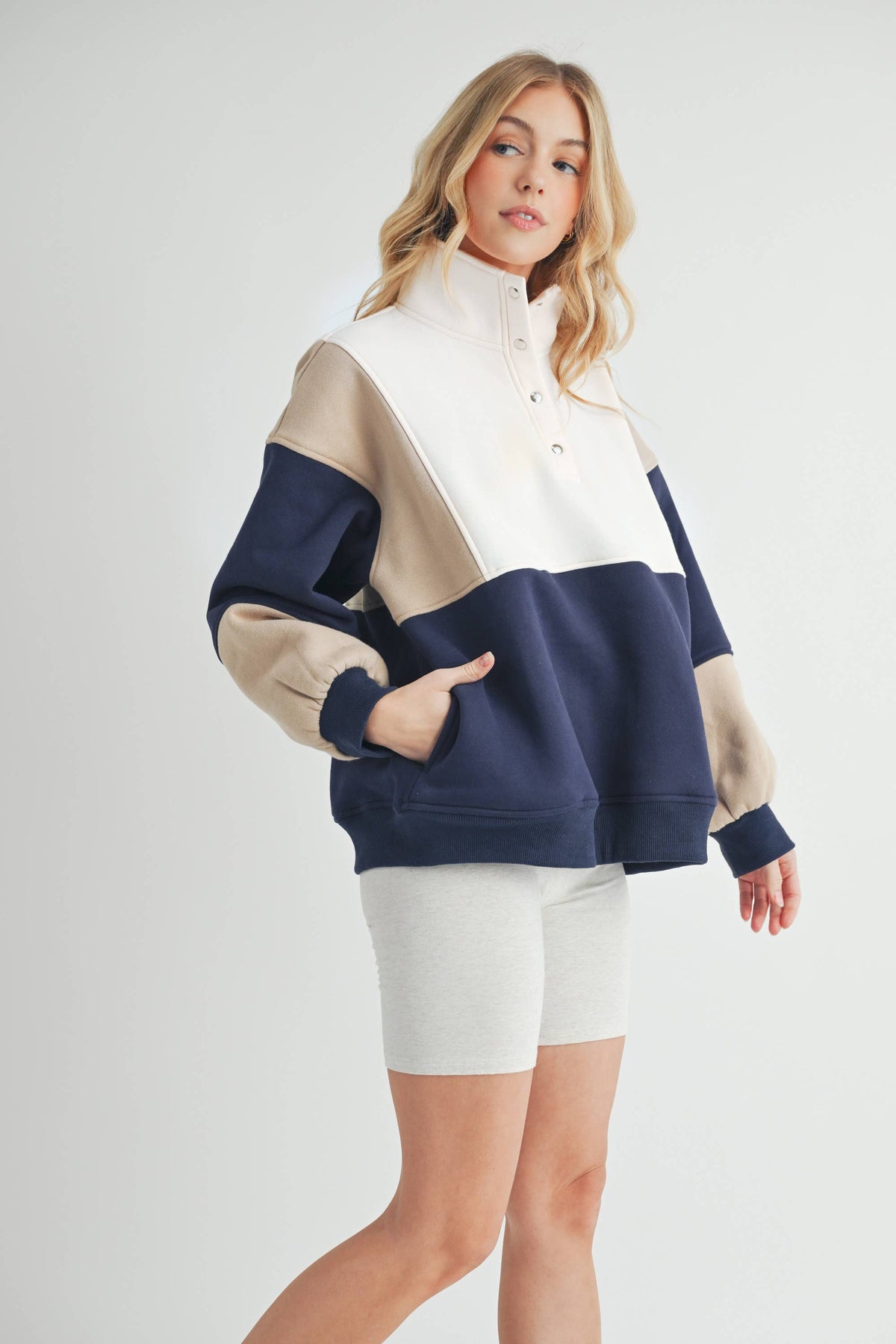 Essential Colorblock Pullover