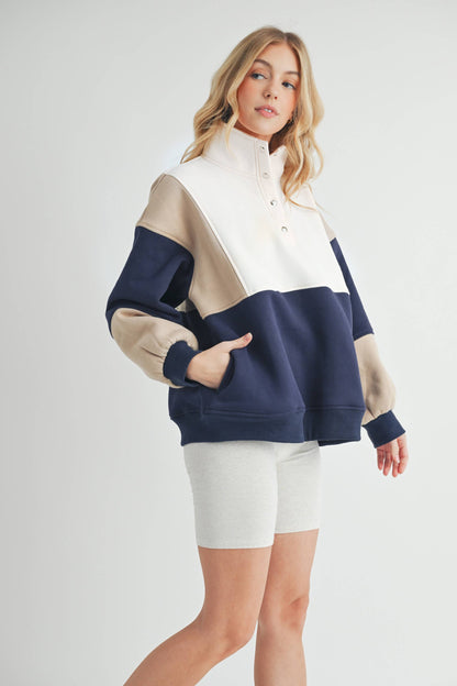 Essential Colorblock Pullover