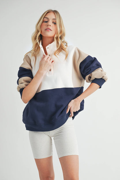 Essential Colorblock Pullover