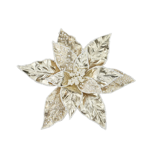 Champagne Poinsettia Metallic