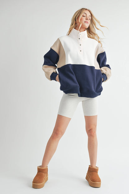 Essential Colorblock Pullover
