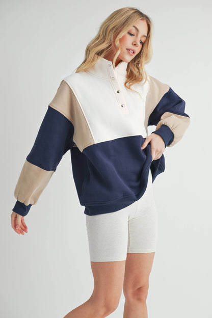 Essential Colorblock Pullover