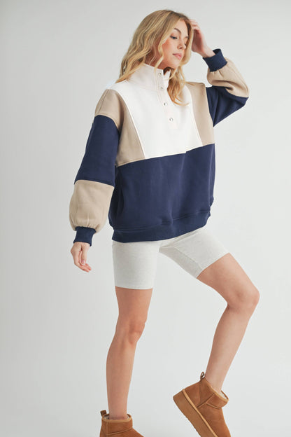 Essential Colorblock Pullover