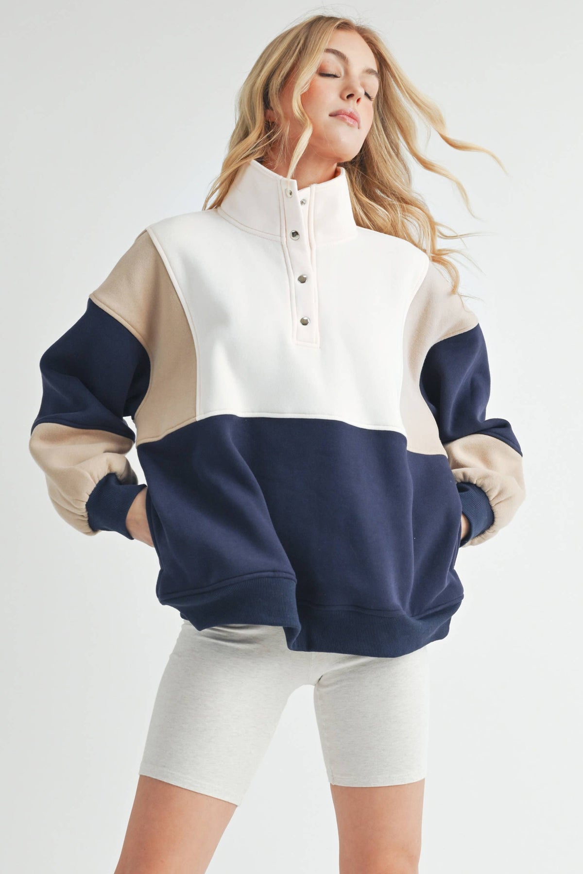Essential Colorblock Pullover