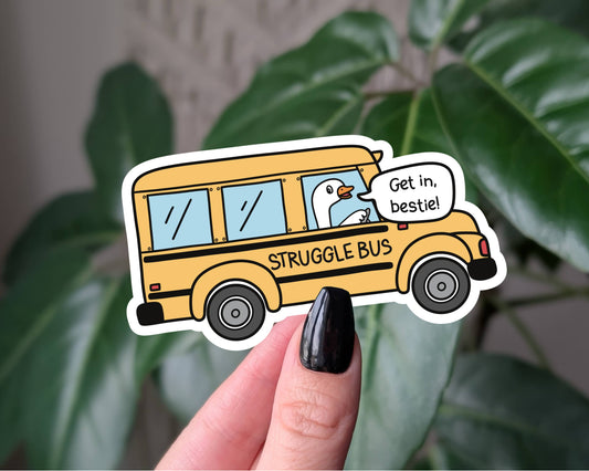 Struggle Bus Vinyl Sticker