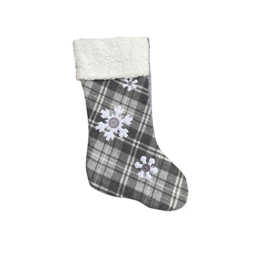 Grey and White Stocking
