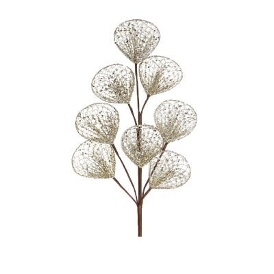 Mesh Leaf Champagne Glitter Spray