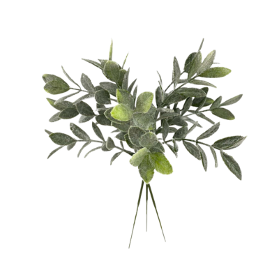 Frosted Green Mistletoe Spray