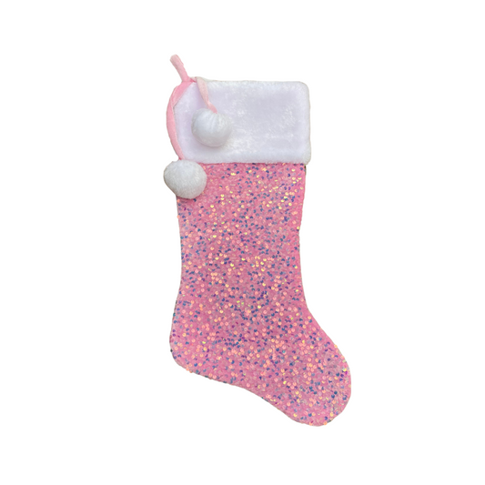 Pink Iridescent Stocking