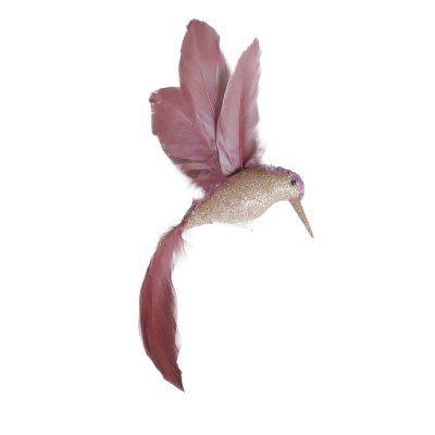 Pink Hummingbird with Glitter