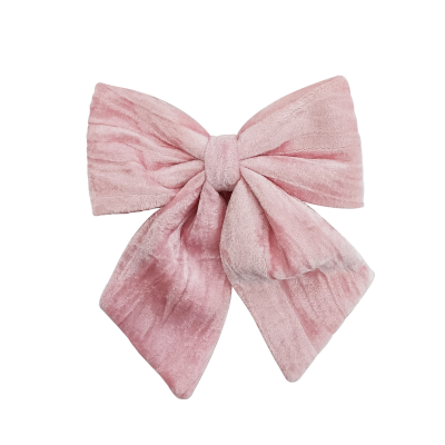 Pink Velvet Bow Tree Decoration