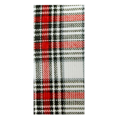 Red/Black/White Plaid Ribbon