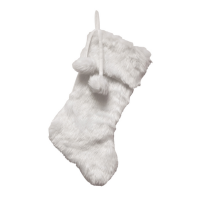 White Faux Fur Stocking
