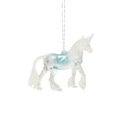 Unicorn Blue Ornament
