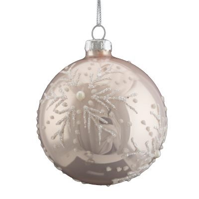 Pink Glass Ornament
