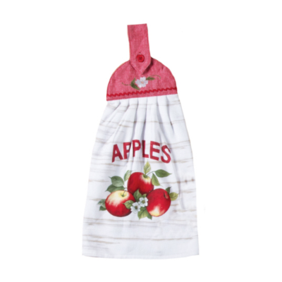 Apple Picking Tie Tea Towel
