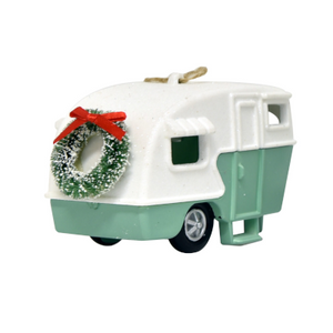 Camper Ornament Mint Green