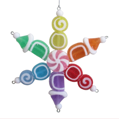 Candy Snowflake Ornament