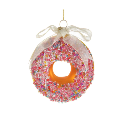 Glass Donut With Sprinkles