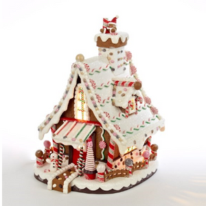 Lighted Gingerbread House