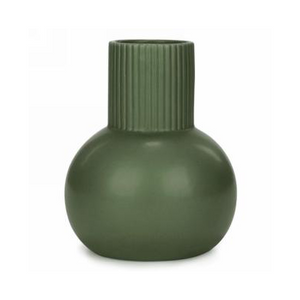 Olive Green Ceramic Bubble Vase