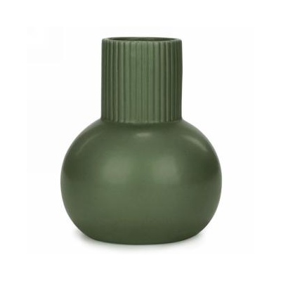 Olive Green Ceramic Bubble Vase