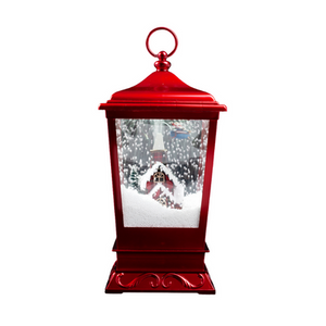 Snowing Lantern with House