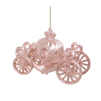 Pearl Pink Carriage Ornament