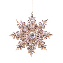 Load image into Gallery viewer, Rosegold Snowflake Ornament
