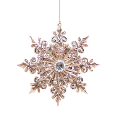 Rosegold Snowflake Ornament