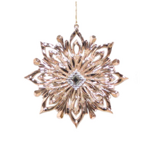 Load image into Gallery viewer, Rosegold Snowflake Ornament
